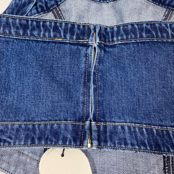 GAP x CULT GAIA Denim Crop Halter Top - Picture 5 of 7